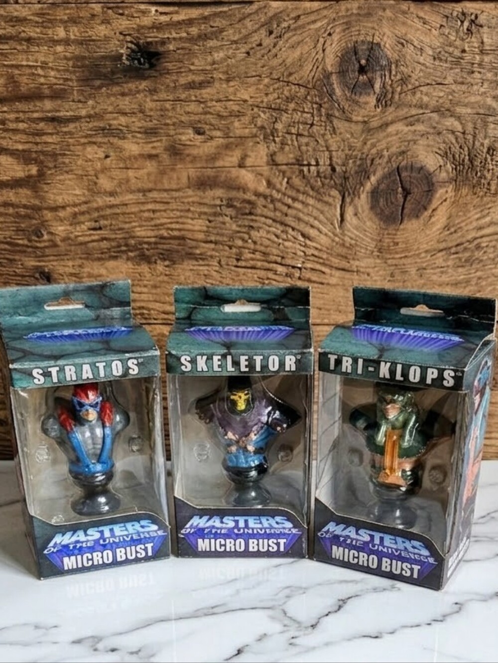 VTG 2004 NECA Masters of the Universe Micro Bust Lot - Skeletor - NIB